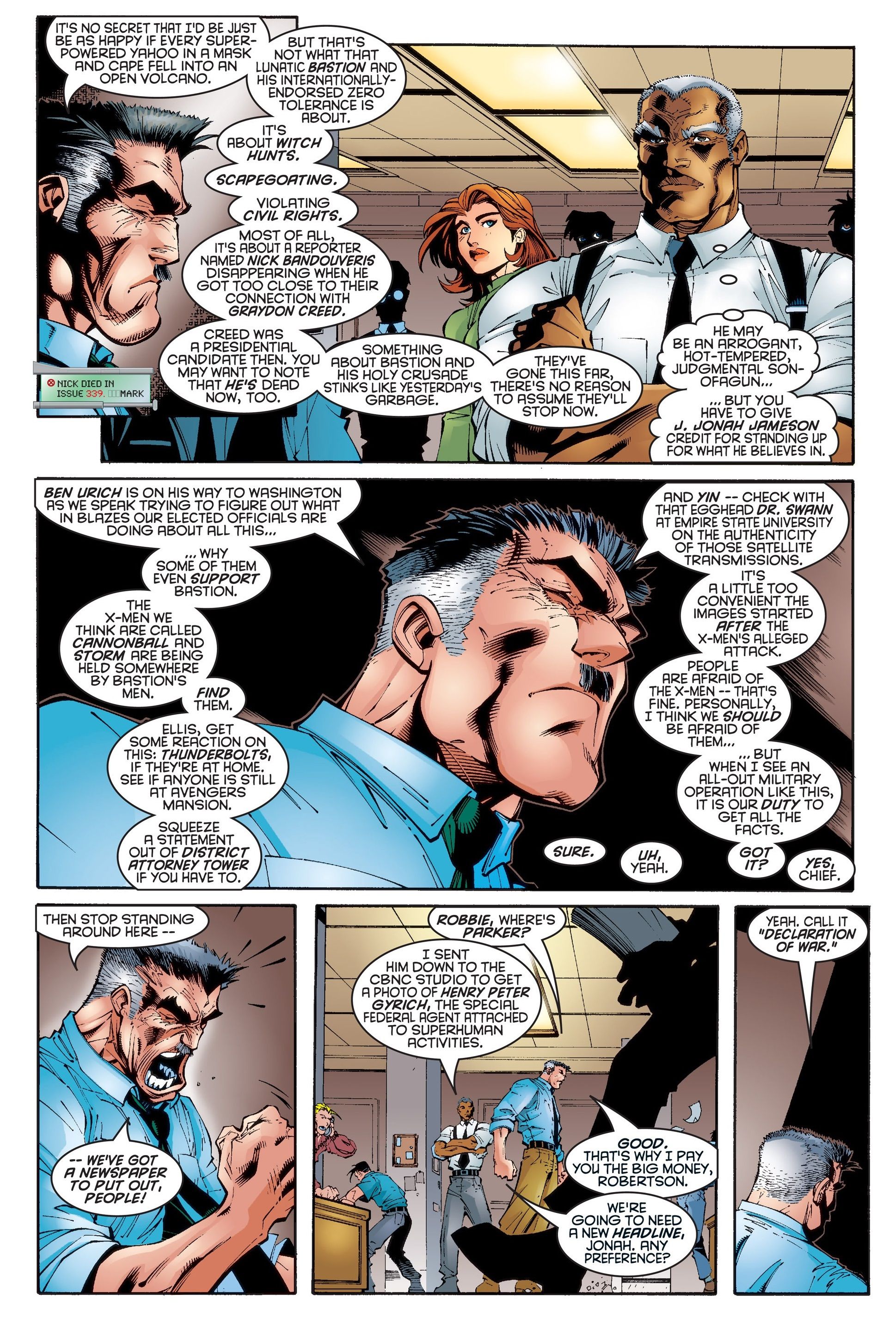 X-Men '97's Bastion Once Made J. Jonah Jameson the Hero of the Story