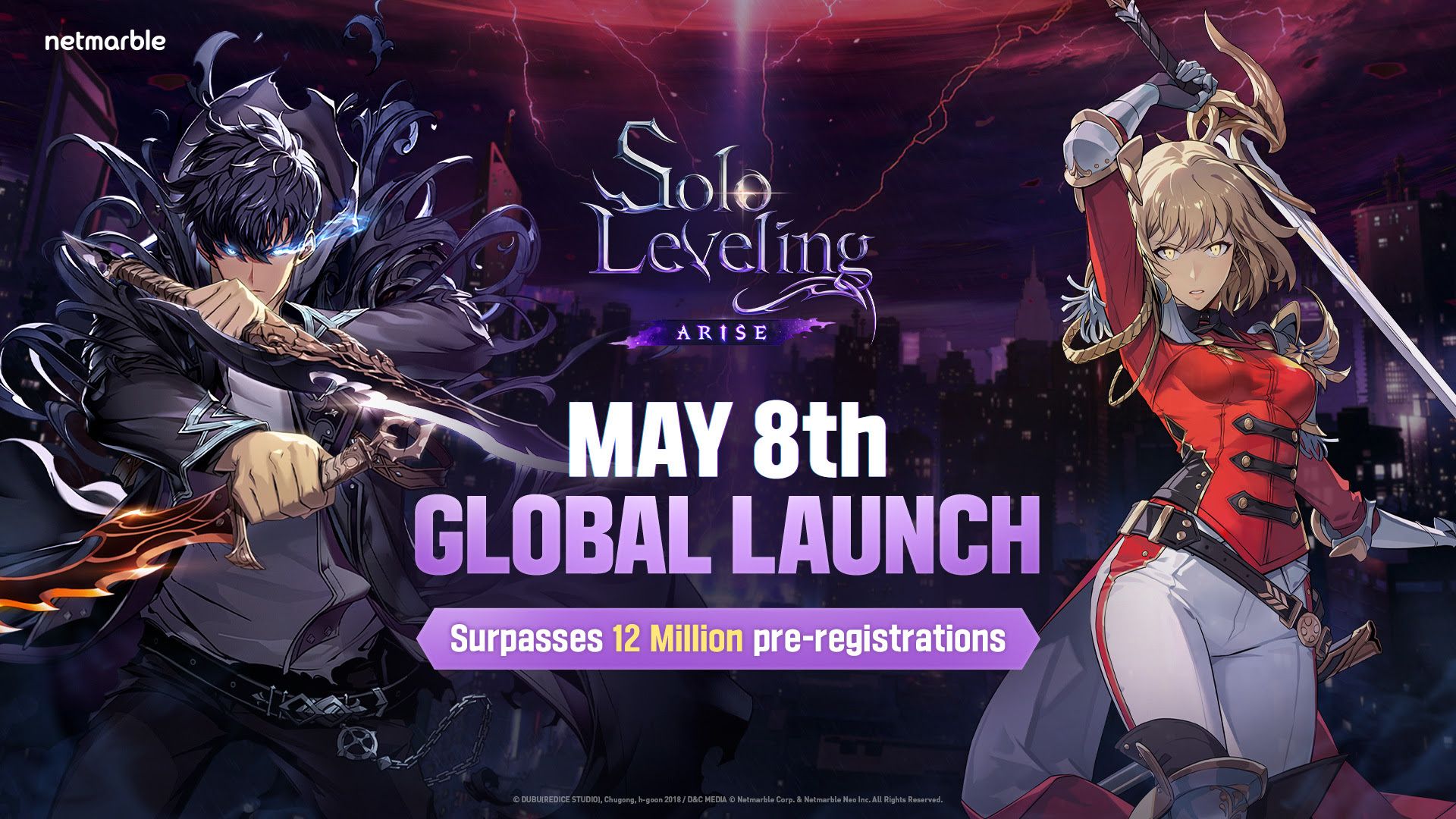 Solo Leveling: Arise global release official date visual