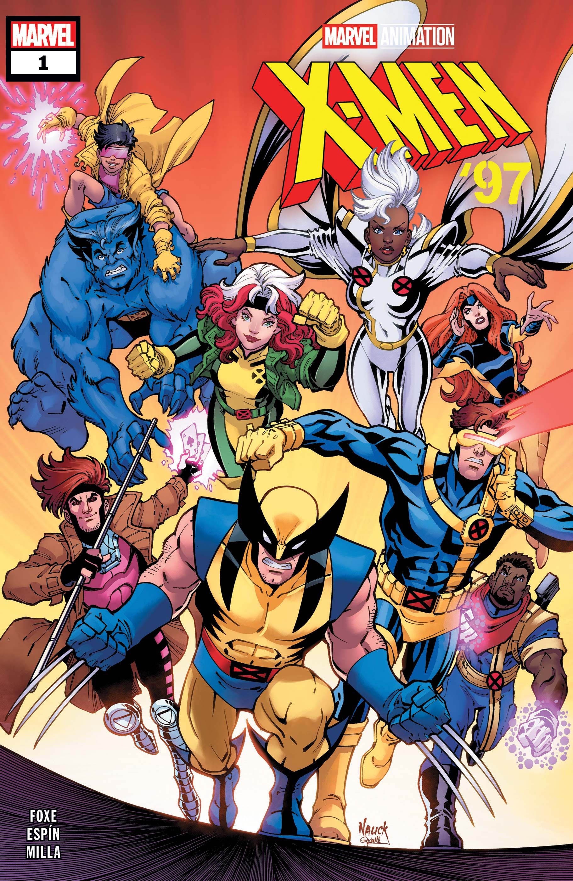 The animated X-Men jump forward into battle