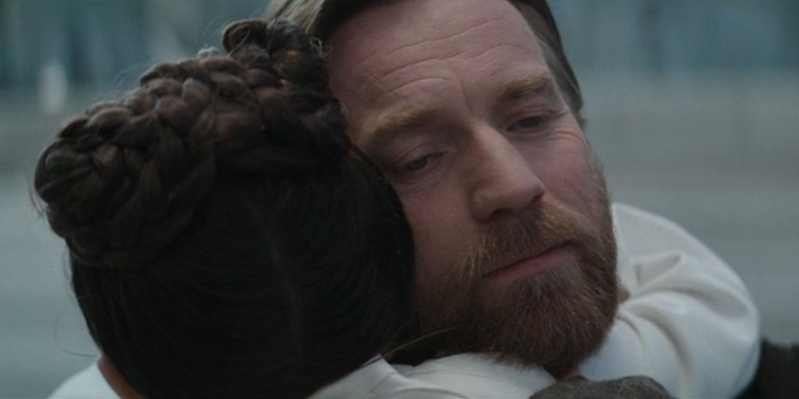 Young Leia Organa hugs Ben goodbye in Star Wars Obi-Wan Kenobi