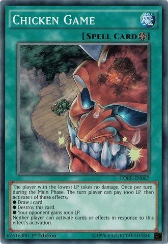 Carta mágica de campo YuGiOh, Chicken Game.