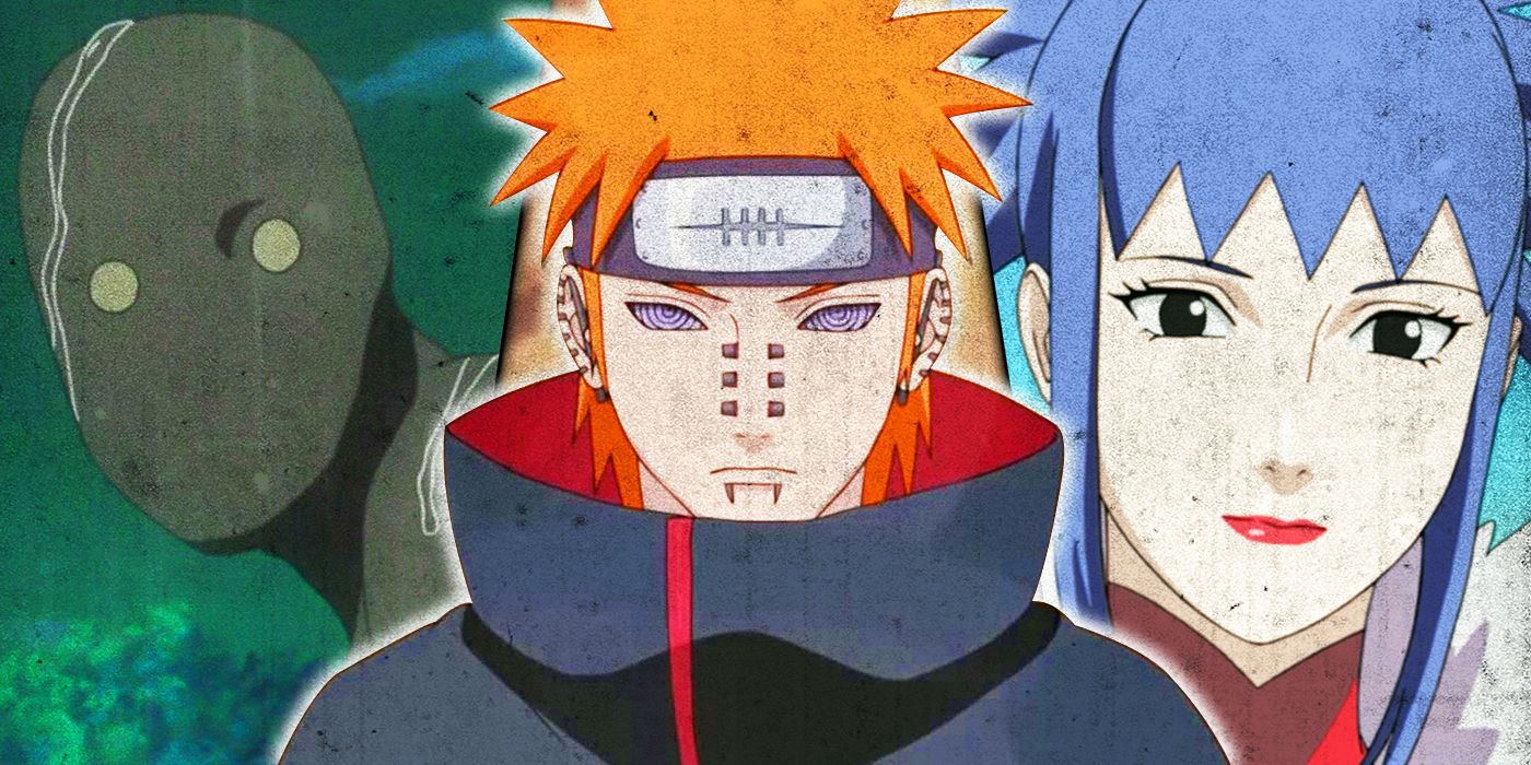 Black Zetsu, Pain and Guren from Naruto: Shippuden