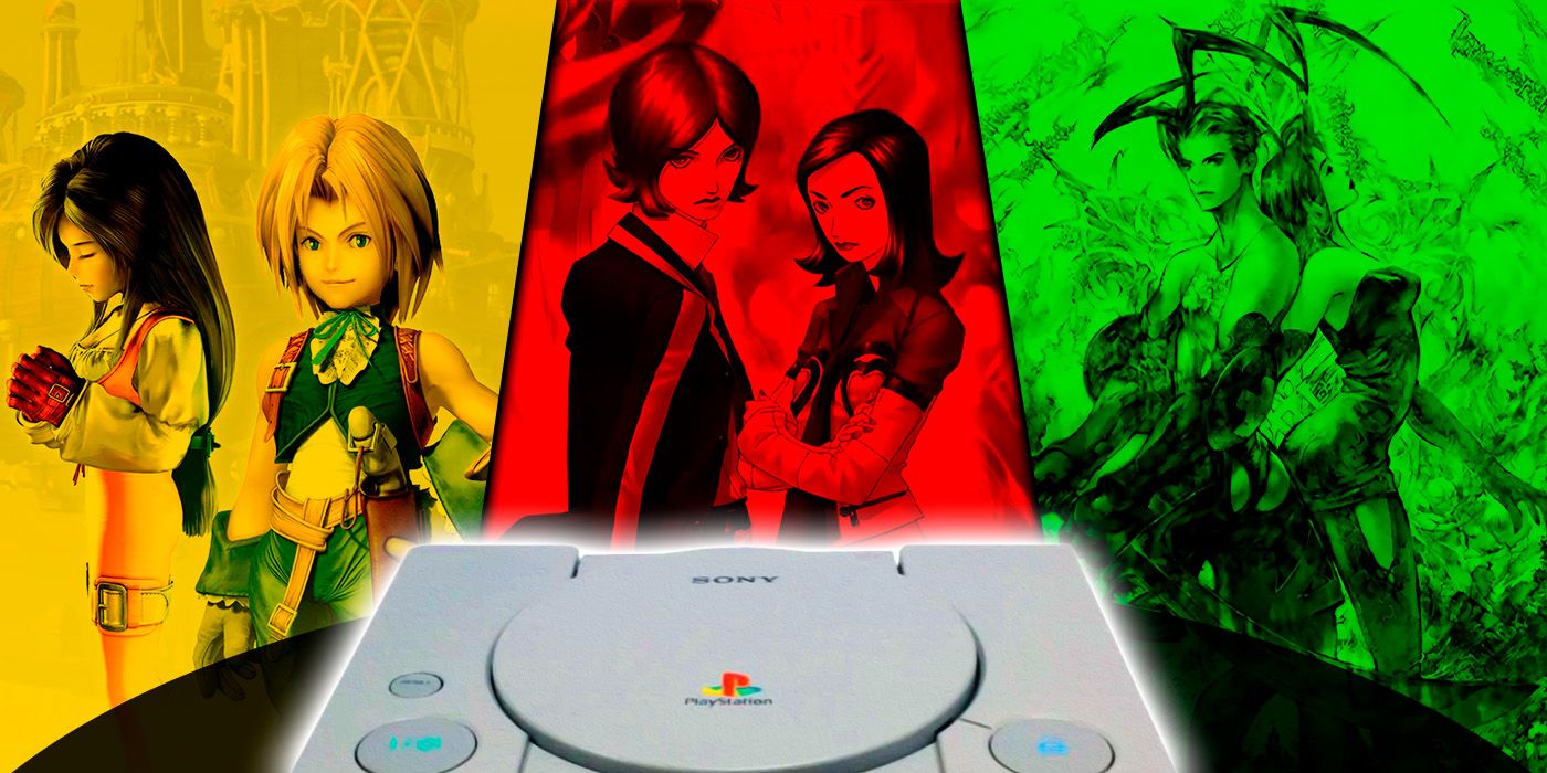Final Fantasy IX, Vagrant Story, and Persona 2: Innocent Sin and a PlayStation 1
