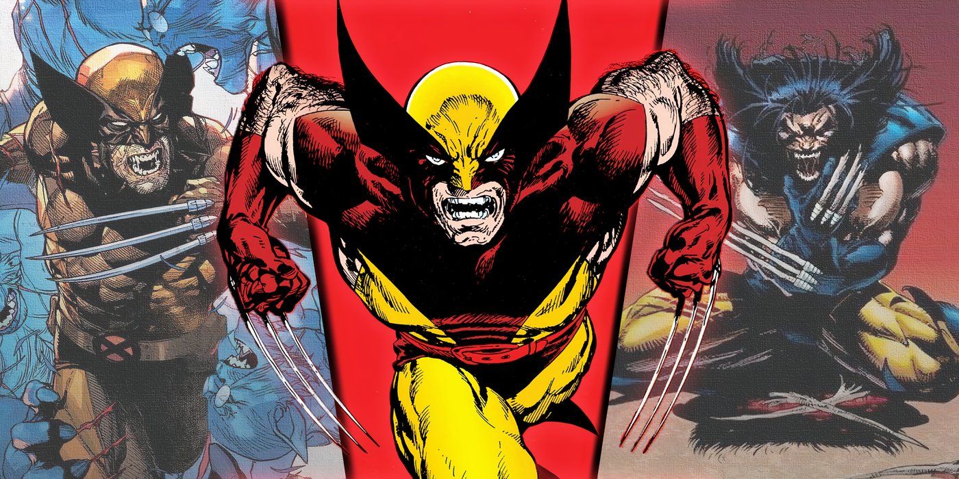 Split image of Wolverine during the '80s, 90s, and the '10s