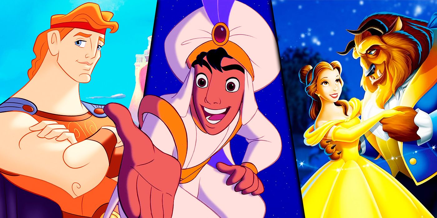 Aladdin, Hercules and Beauty and the Beast