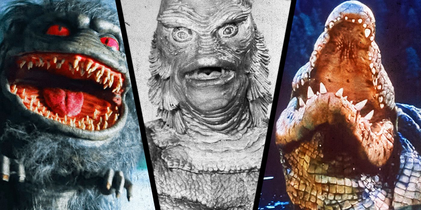 Images from Critters, Creature from the Black Lagoon and Lake Placid