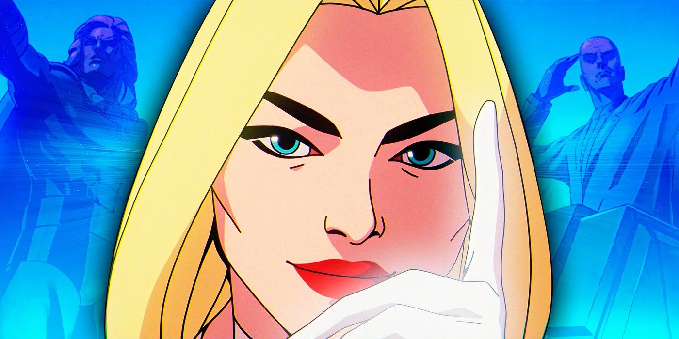 Emma Frost raises her finger in X-Men '97