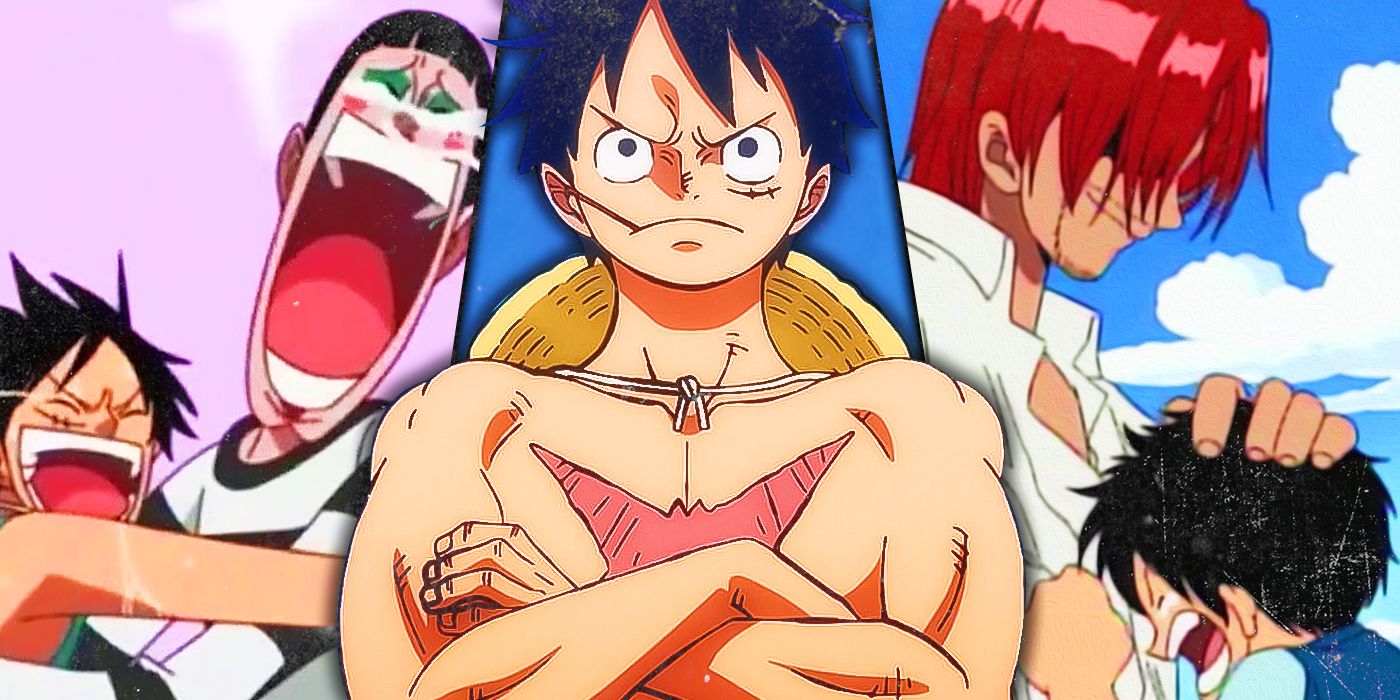 Images of Luffy and the Plot Armor from One Piece