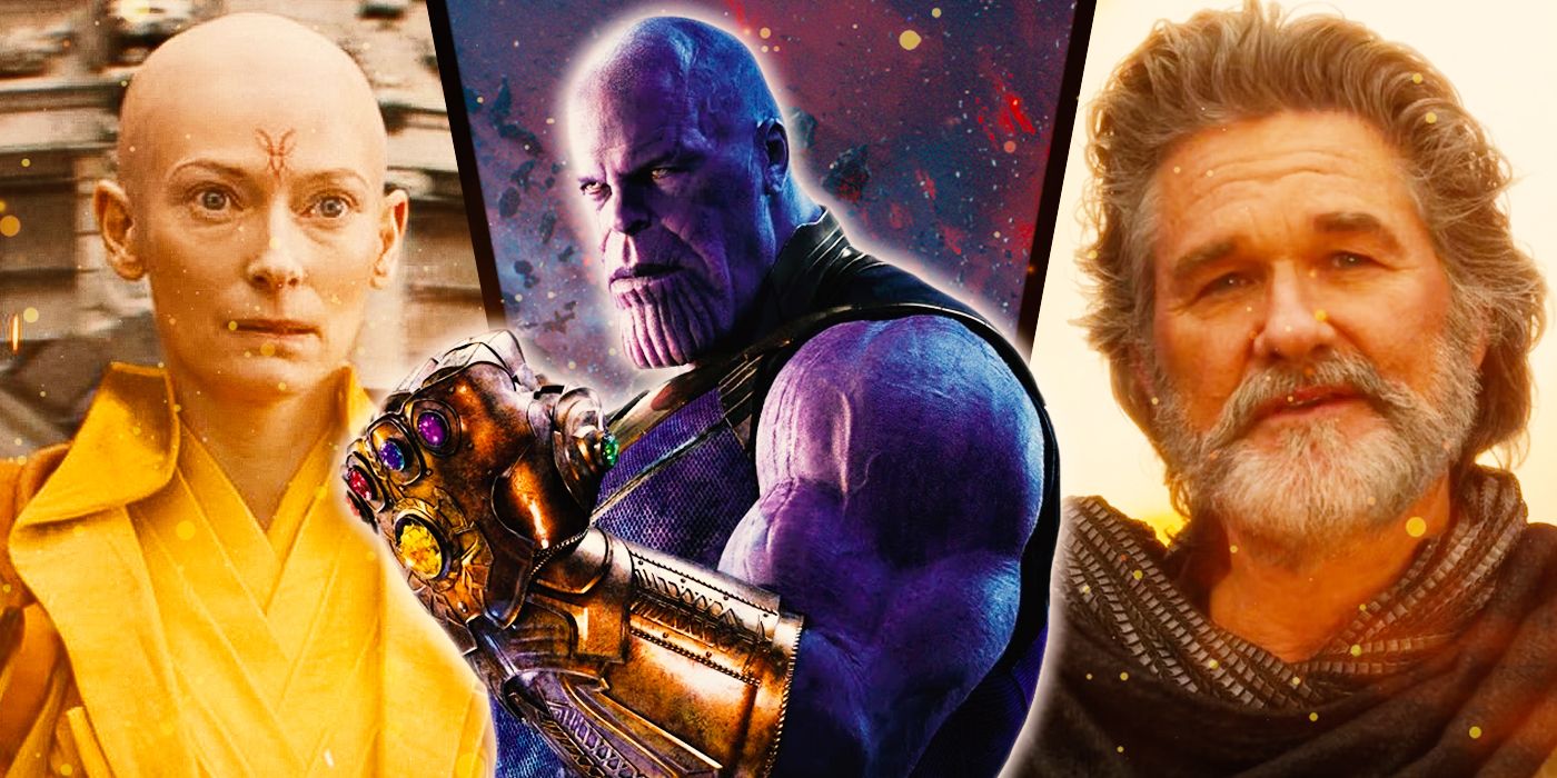 MCU's The Ancient One, Thanos and Ego the Living Planet