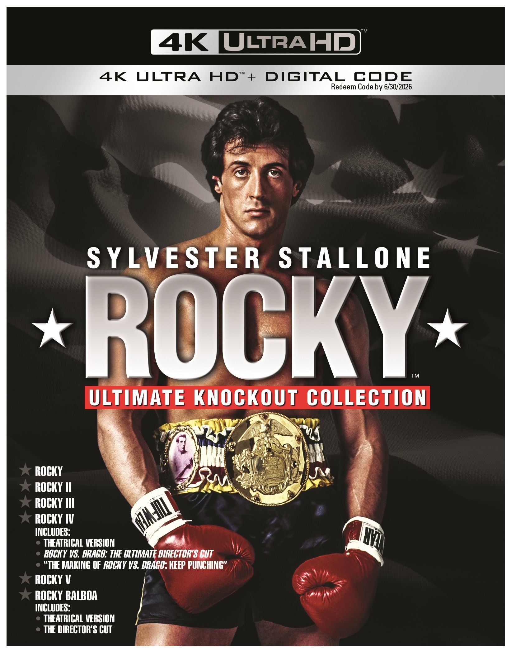 Rocky Series впервые получает новую коллекцию из 6 фильмов в формате 4K Ultra HD