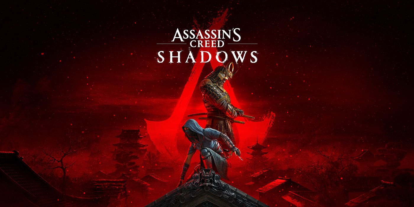 Assassin's Creed Shadows Naoe and Yasuke standing on a roof.