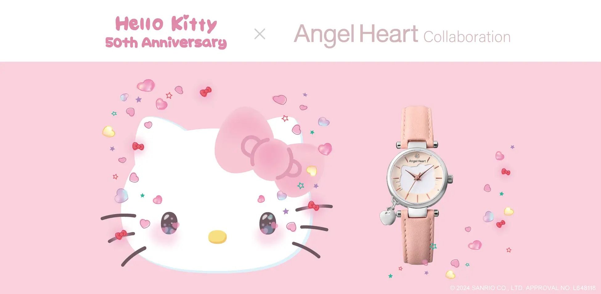 Hello Kitty получает выпуск часов Sanrio x Angel Heart для международного заказа