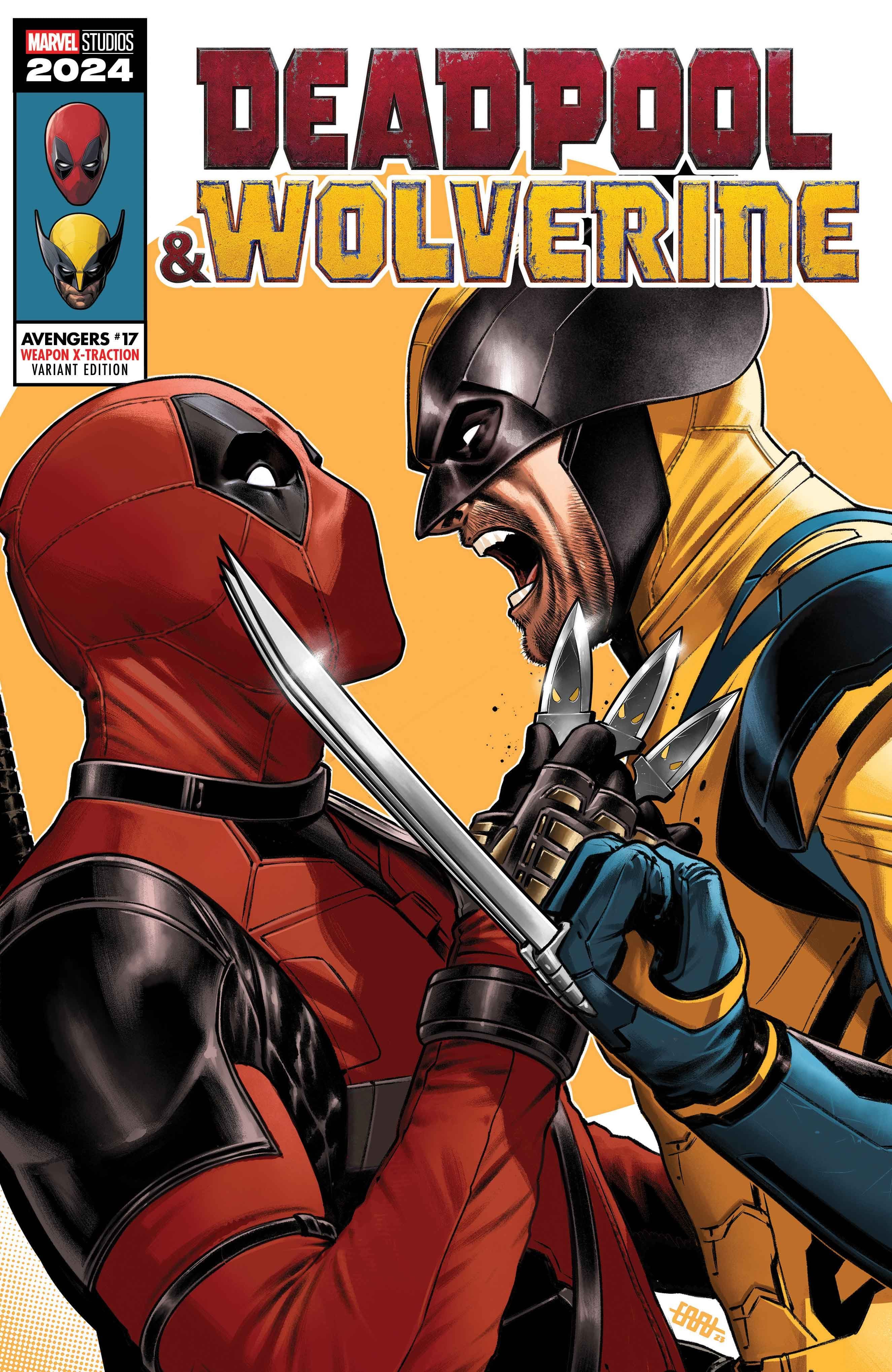 AVENGERS #17 Deadpool & Wolverine Weapon X-Traction Variant Cover by Cafu