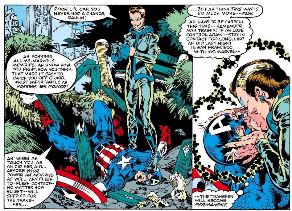 Каковы отношения Роуга с Капитаном Америкой в ​​комиксах Marvel?