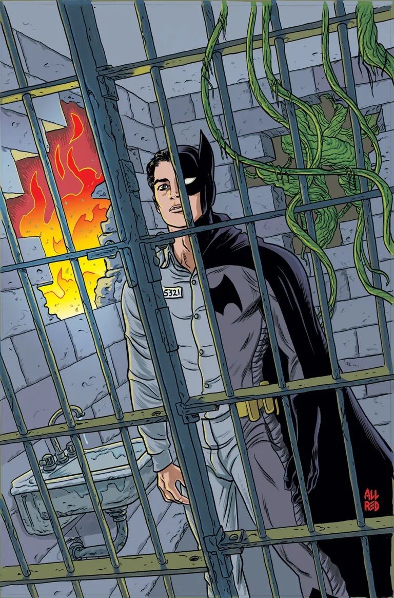 Batman Dark Age #2 Cover showing Batman in a prison cell