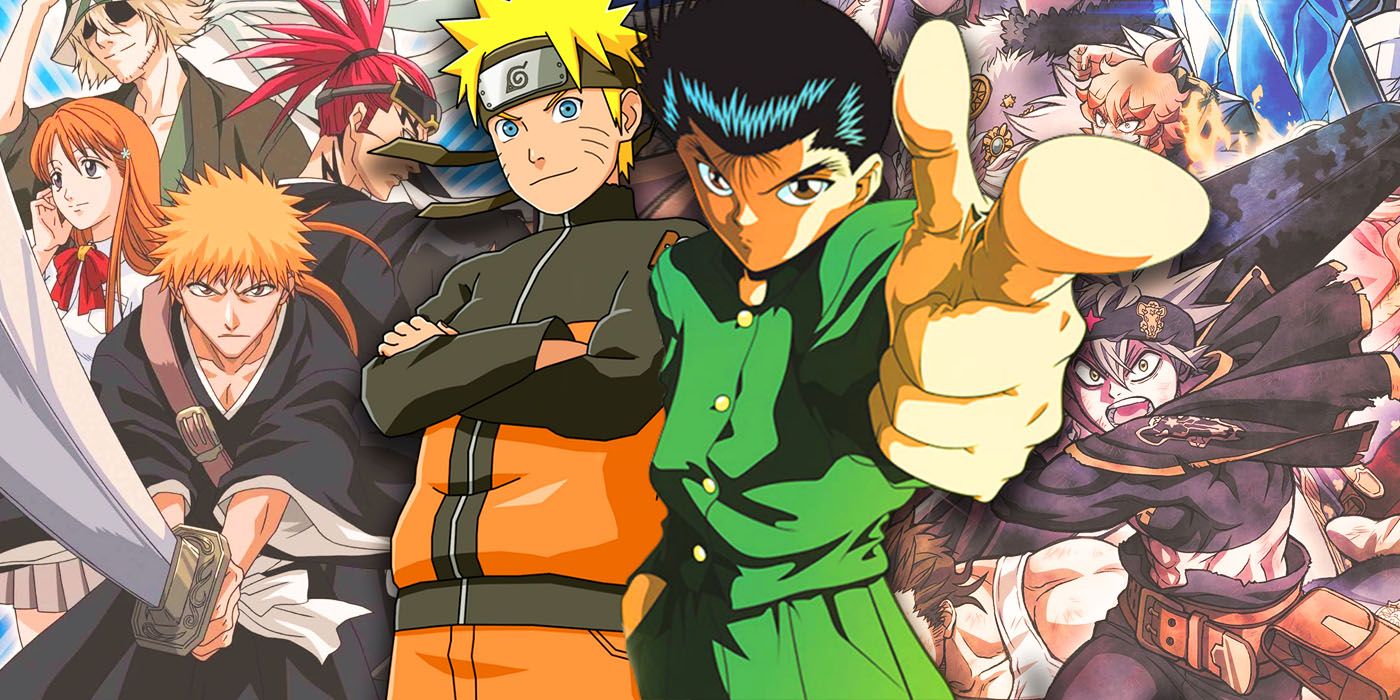 Yu Yu Hakusho's Yusuke and Naruto pose alongside Bleach's Ichigo Kurosaki 