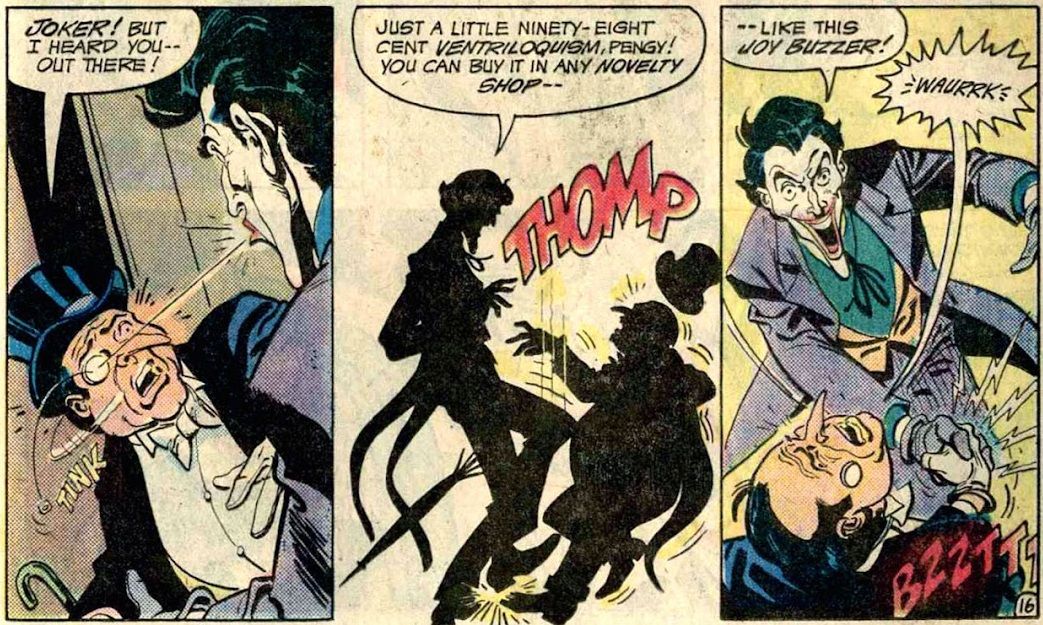 Когда Джокер впервые убил кого-то, используя свой зуммер радости?