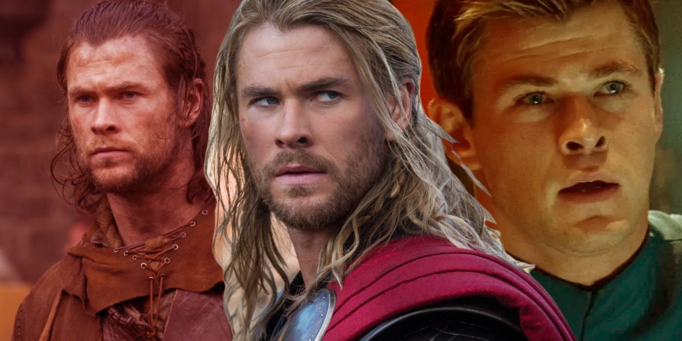Chris Hemsworth in Snow White and the Huntsman, Thor: The Dark World, and Star Trek
