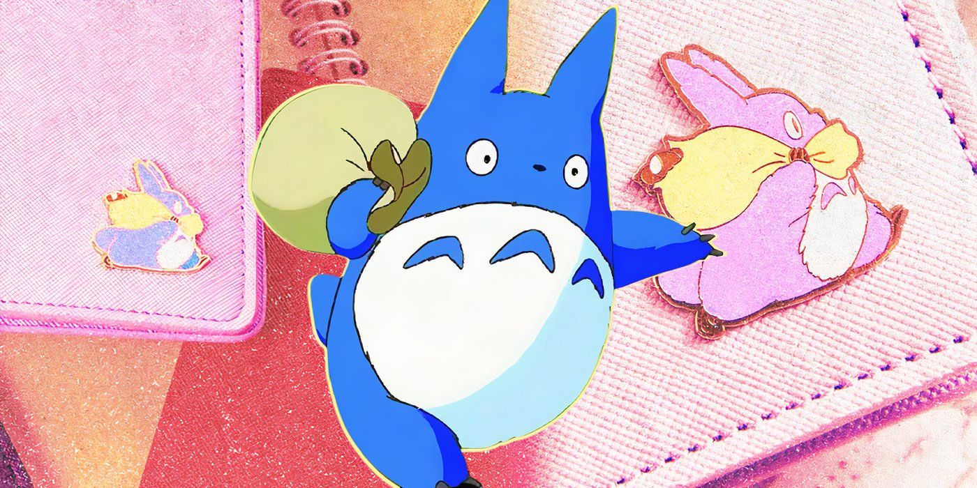 Studio Ghibli's passport cases with the small blue Totoro