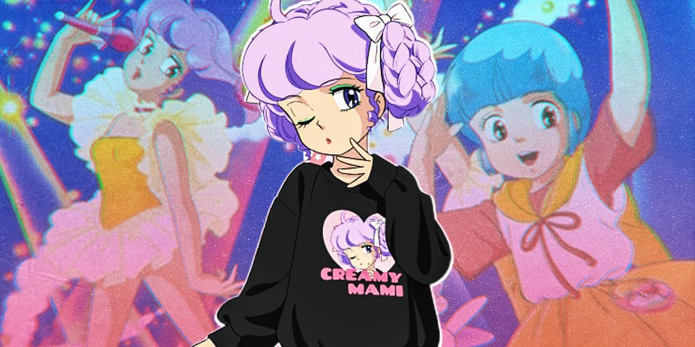 Creamy Mami in the original 1980s anime vs. 2023 artwork