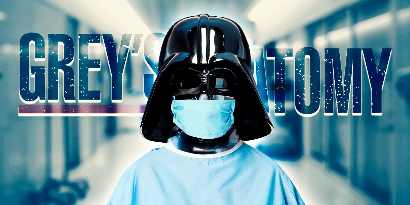 Darth Vader wears a surgical gown and mask on Grey's Anatomy.