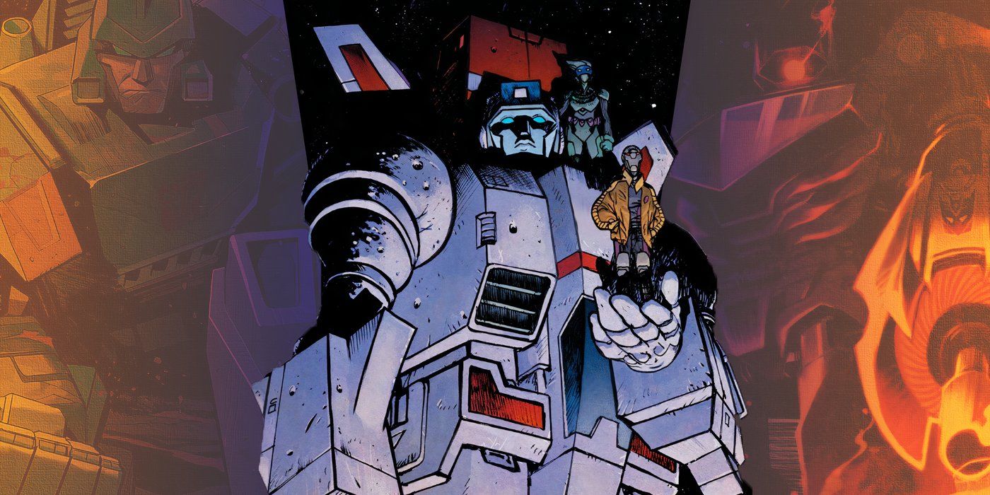 Split image of Jetfire and the Void Rivals with Springer and Shockwave from Transformers