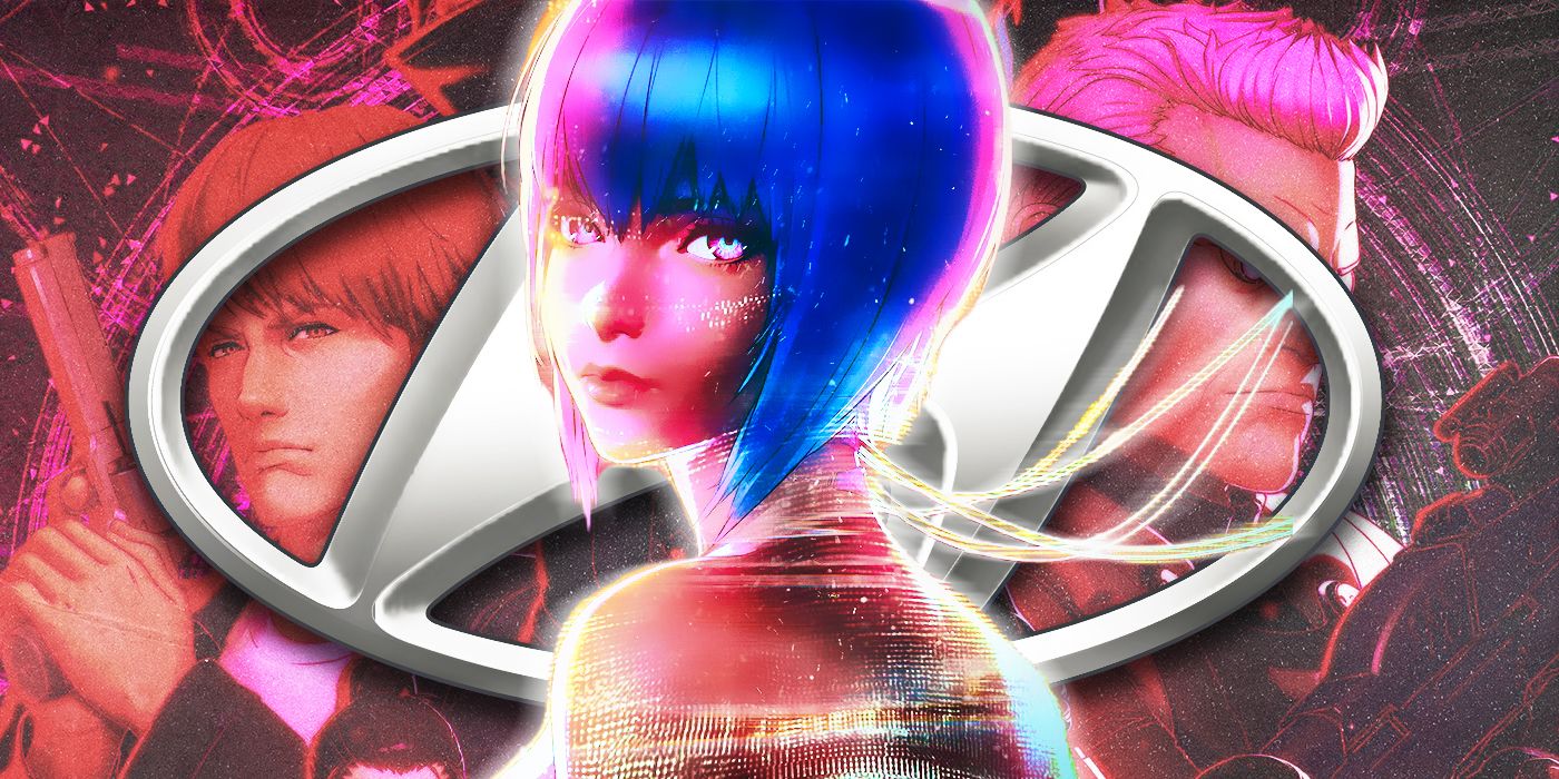 Ghost In The Shell SAC 2045 featuring Motoko Kusanagi and the Hyundai logo