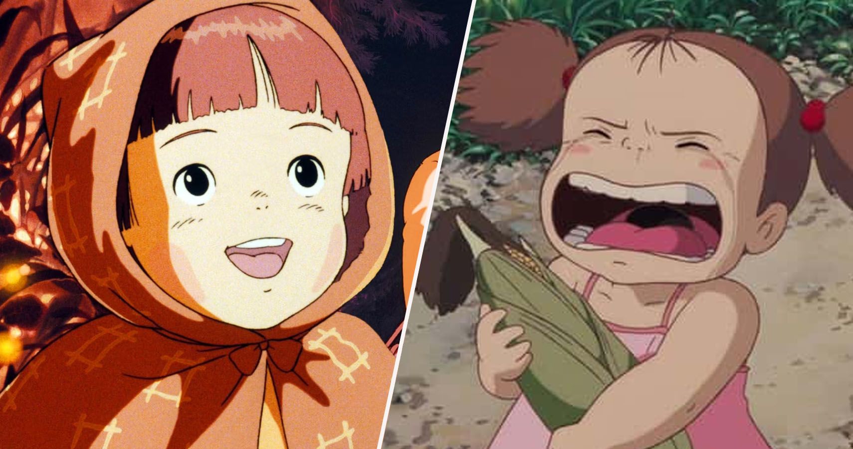 Grave of the Fireflies and Mei crying from My Neighbor Totoro