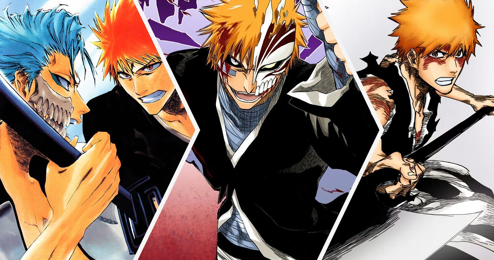 Grimmjow vs Ichigo, Ichigo vs Byakuya, and Ichigo defeats Yhwach