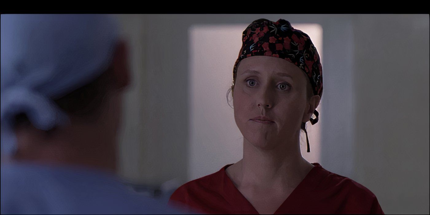 Hahn in a scrub cap