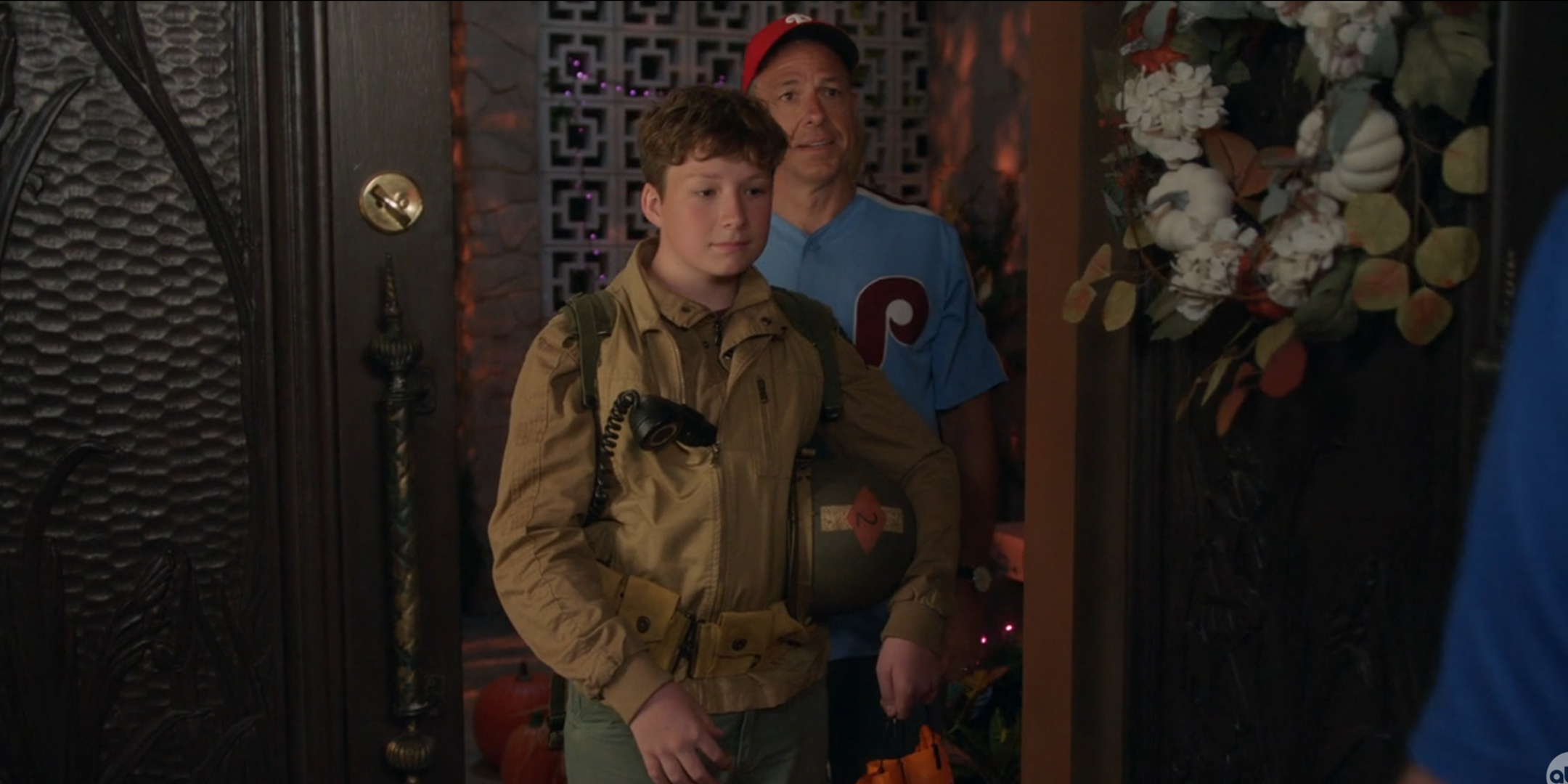 Jake Tapper and his son in their cameo on The Rookie