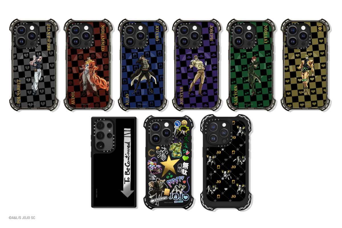 JoJo's Bizarre Adventure получает первую коллекцию технических аксессуаров CASETiFY