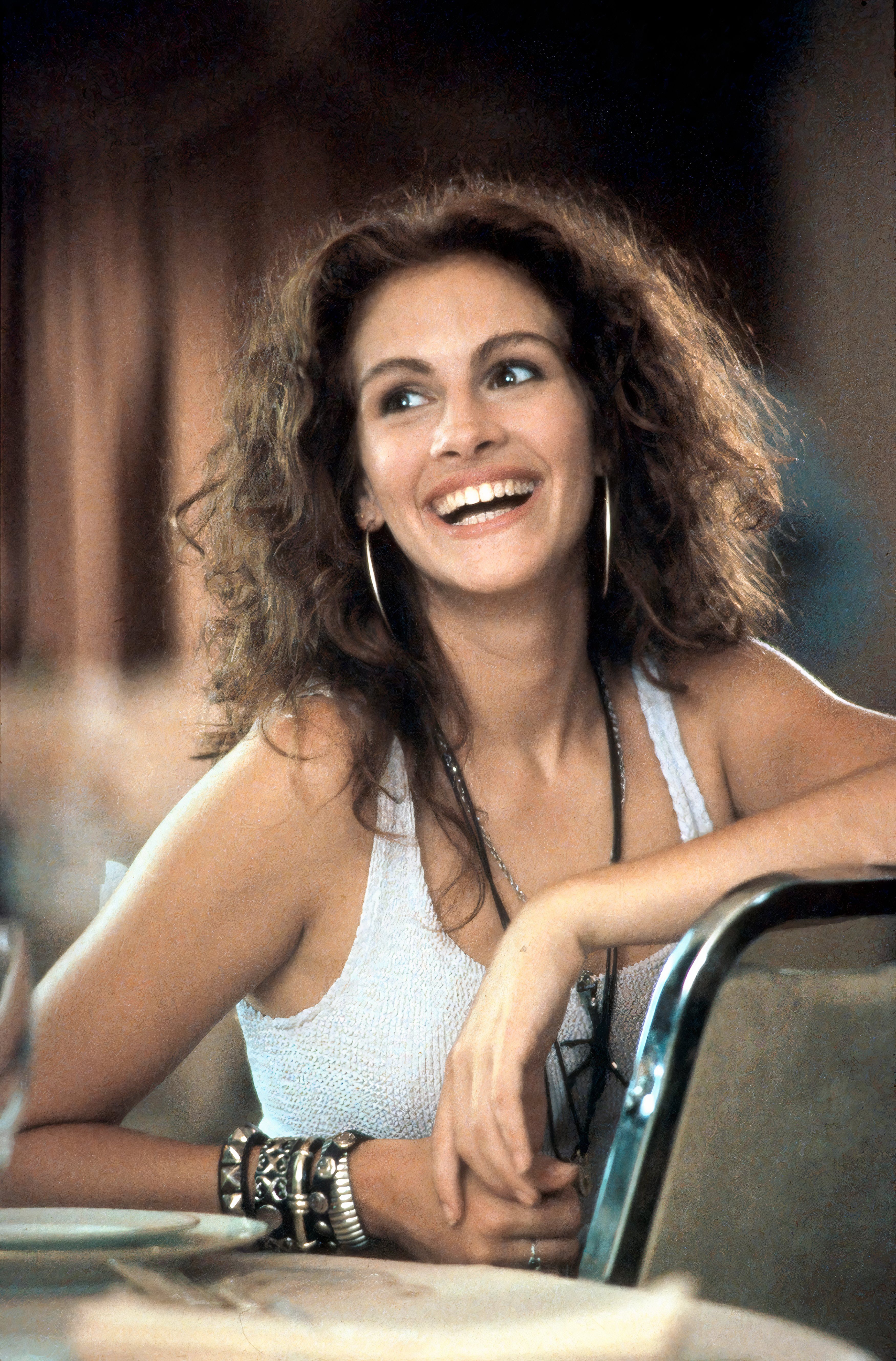 Julia Roberts smiles in Pretty Woman