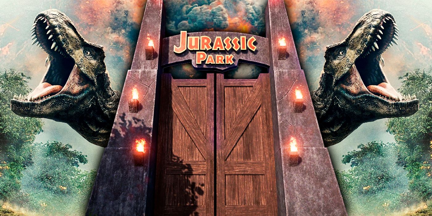 Jurassic Park Gate and T-Rex