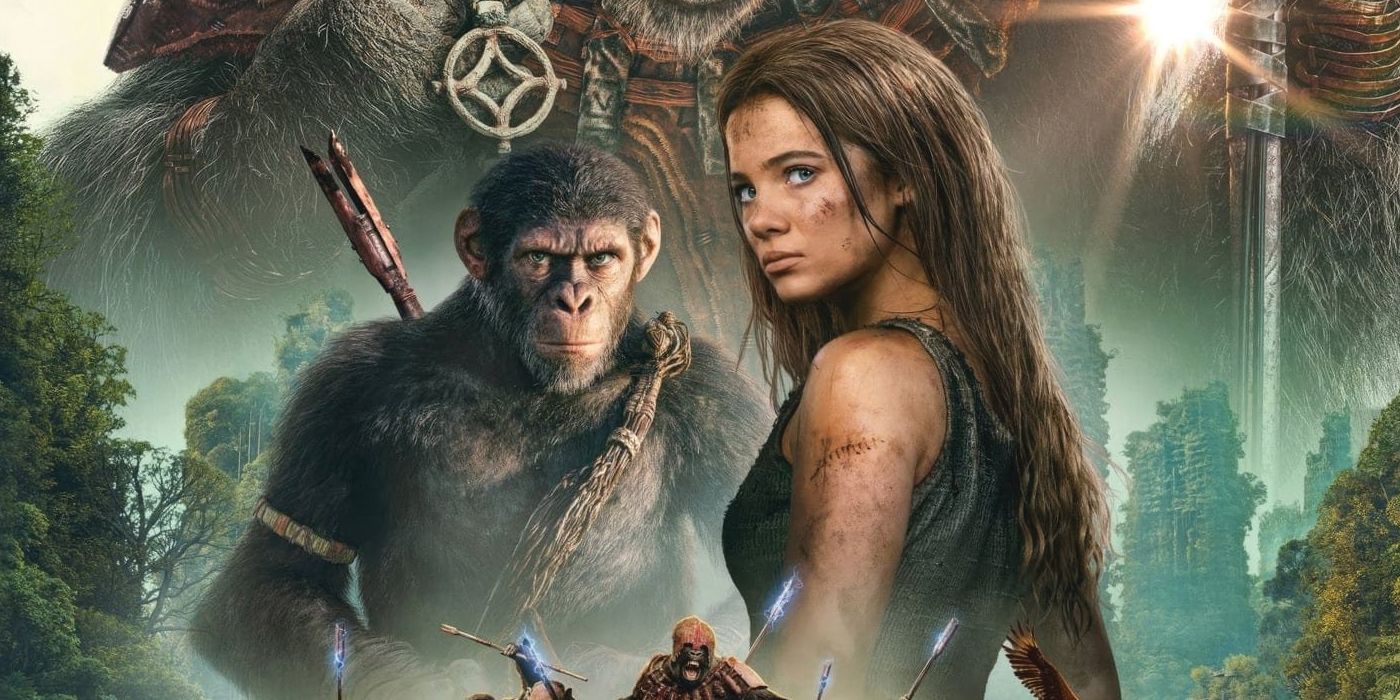 Noa and Mae in Kingdom of the Planet of the Apes.