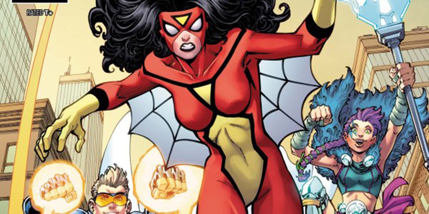 Spider-Woman 7 cover header.