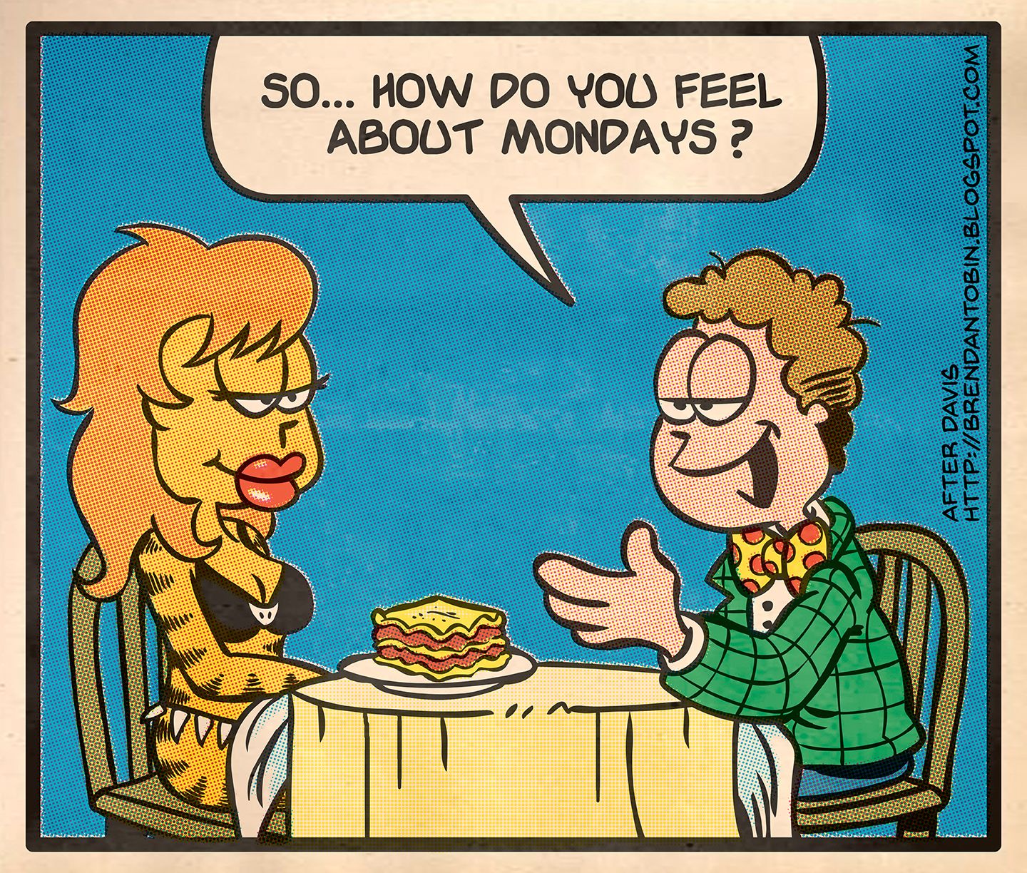 Line it is Drawn: Garfield Meets the Comic Book World