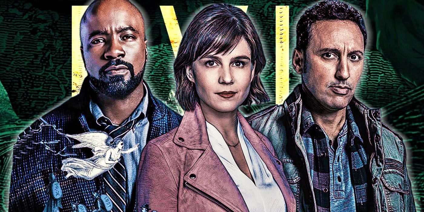 Mike Colter, Katja Herbers and Aasif Mandvi in ​​Evil