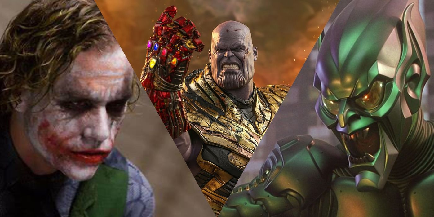 Joker, Thanos, Green Goblin