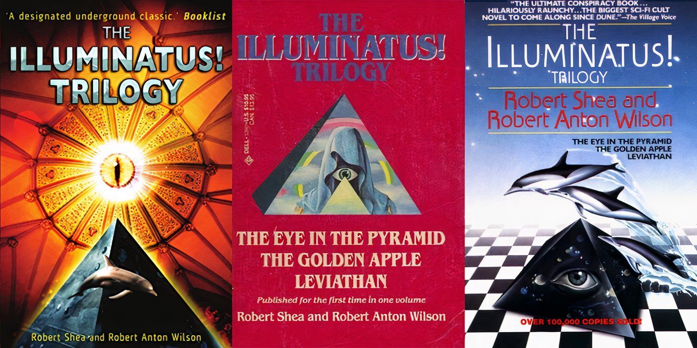 O Iluminado! Trilogia de Robert Shea e Robert Anton Wilson capas de livros