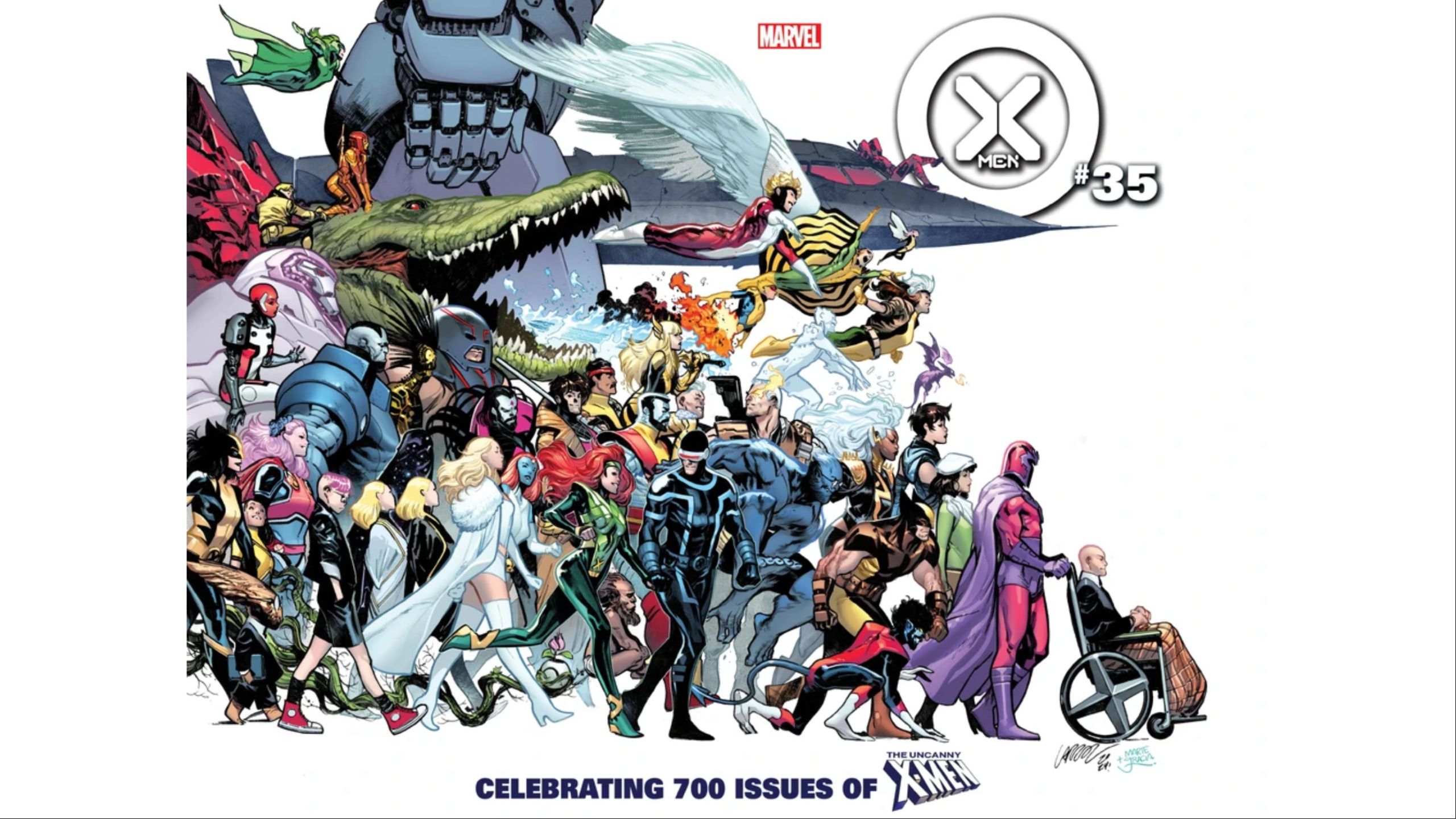 Os X-Men da Era Krakoa seguindo Magneto e Xavier