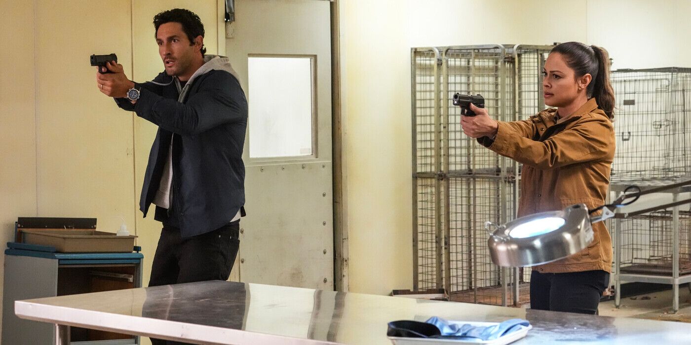 NCIS Hawaii series finale - Jesse and Tennant with weapons