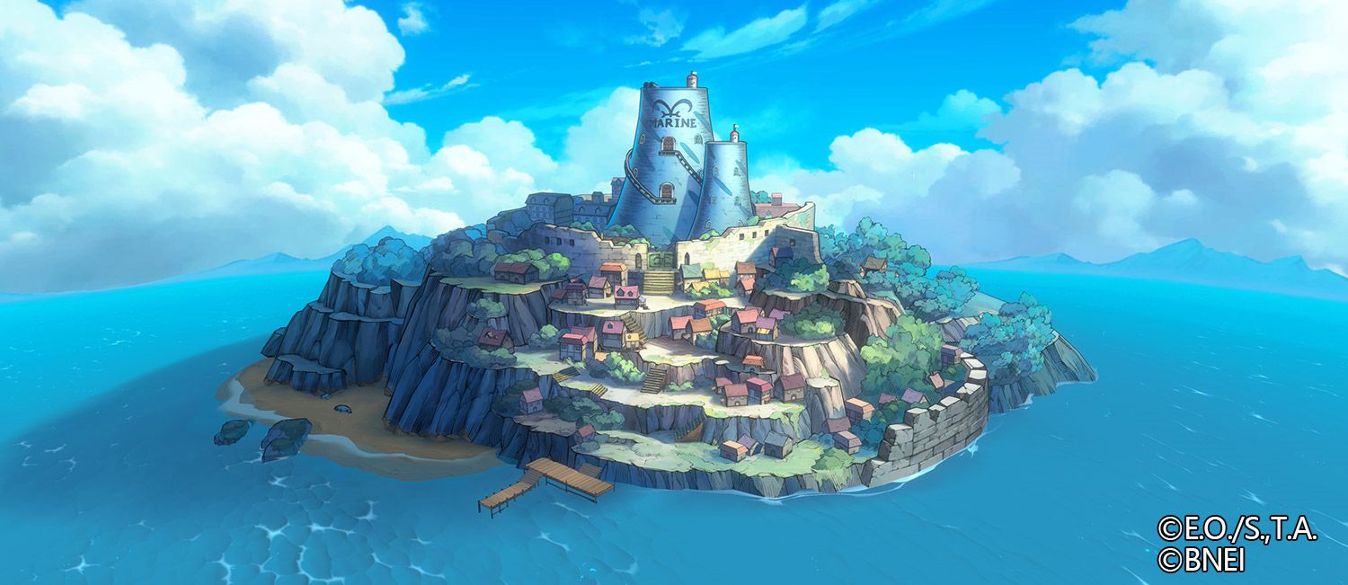 Shells Town in the new One Piece anime video game, One Piece: Ambition