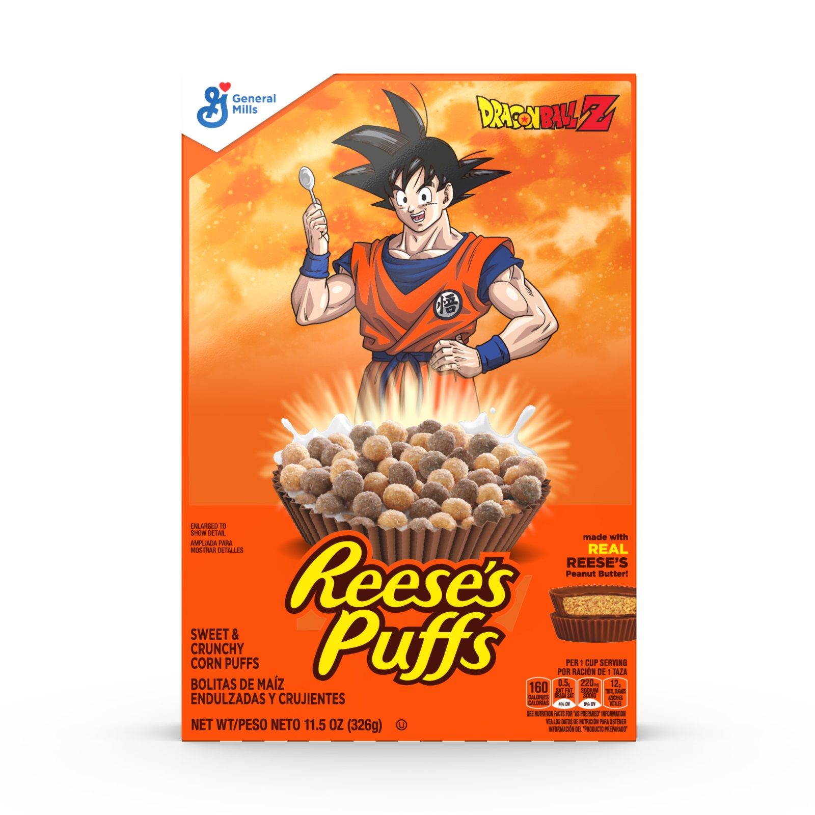 Dragon Ball Z получил лимитированную иллюстрацию коробки с хлопьями Reese's Puffs ко Дню Гоку