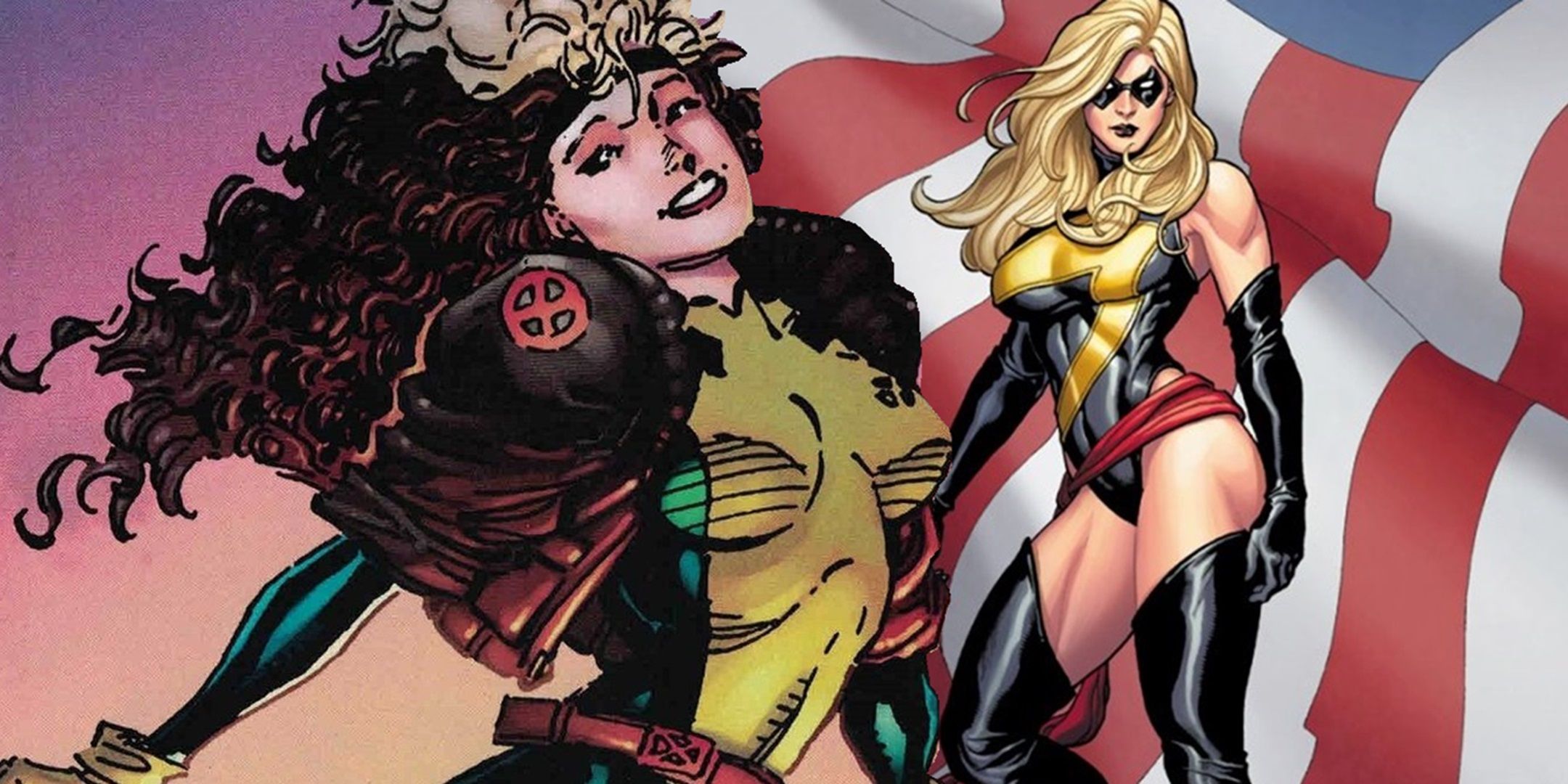 Rogue side-by-side with Ms. Marvel