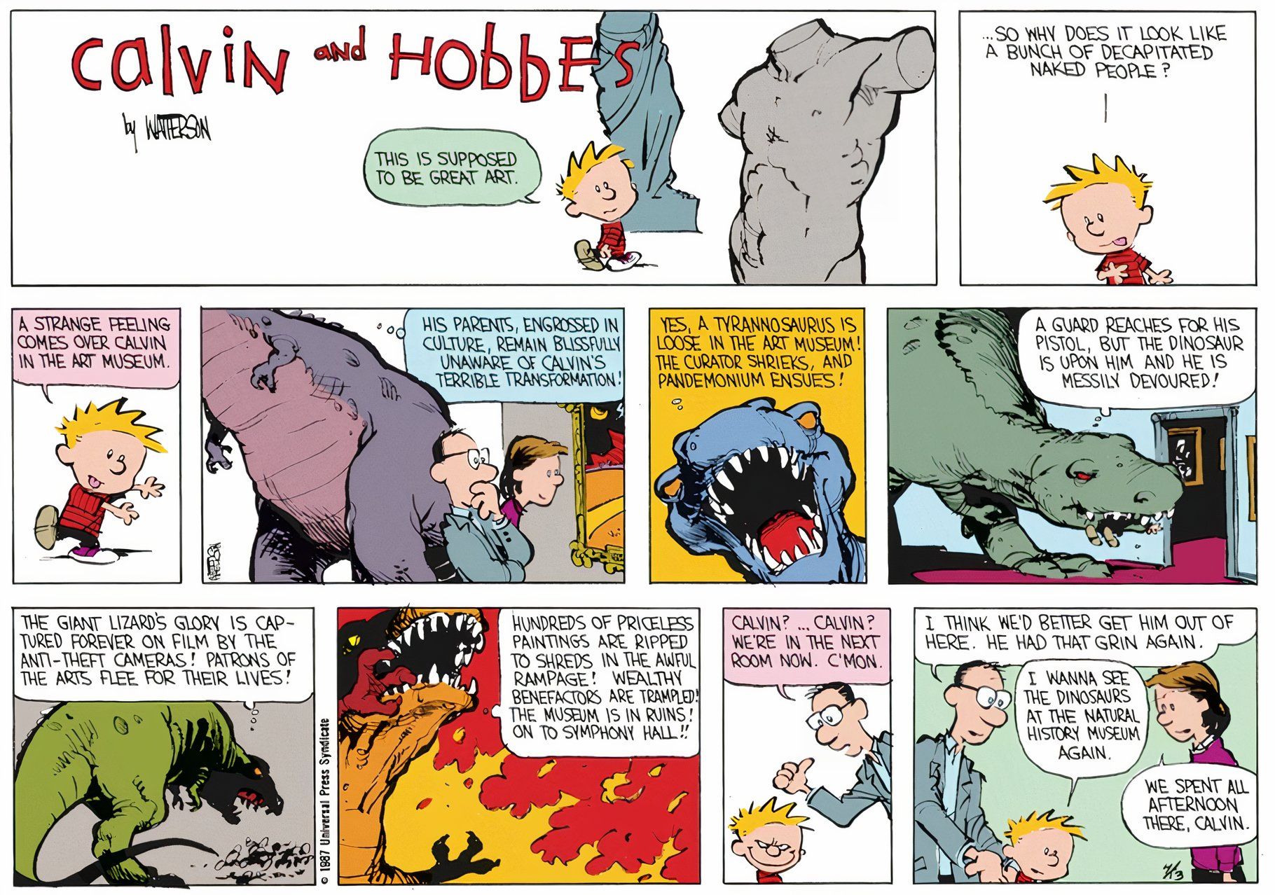 10 самых странных комиксов о Кальвине и Гоббсе