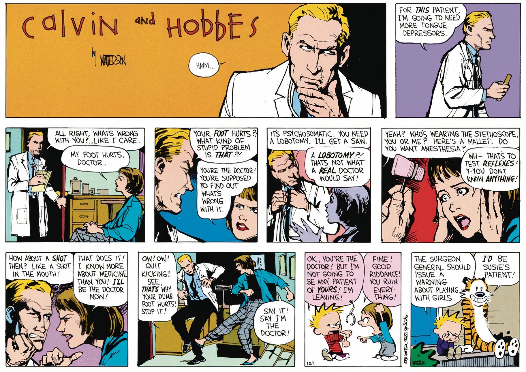 10 Weirdest Calvin and Hobbes Comics, Ranked