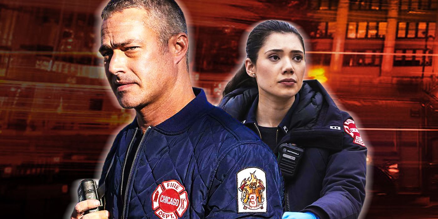 Chicago Fire's Kelly Severide (actor Taylor Kinney) and Violet Mikami (Hanako Greensmith)
