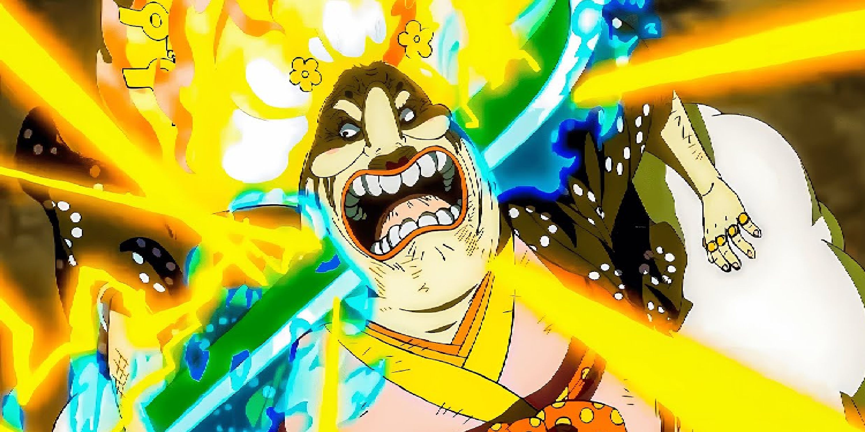 Law uses Shock Wille to defeat Big Mom during One Piece's Onigashima Raid.