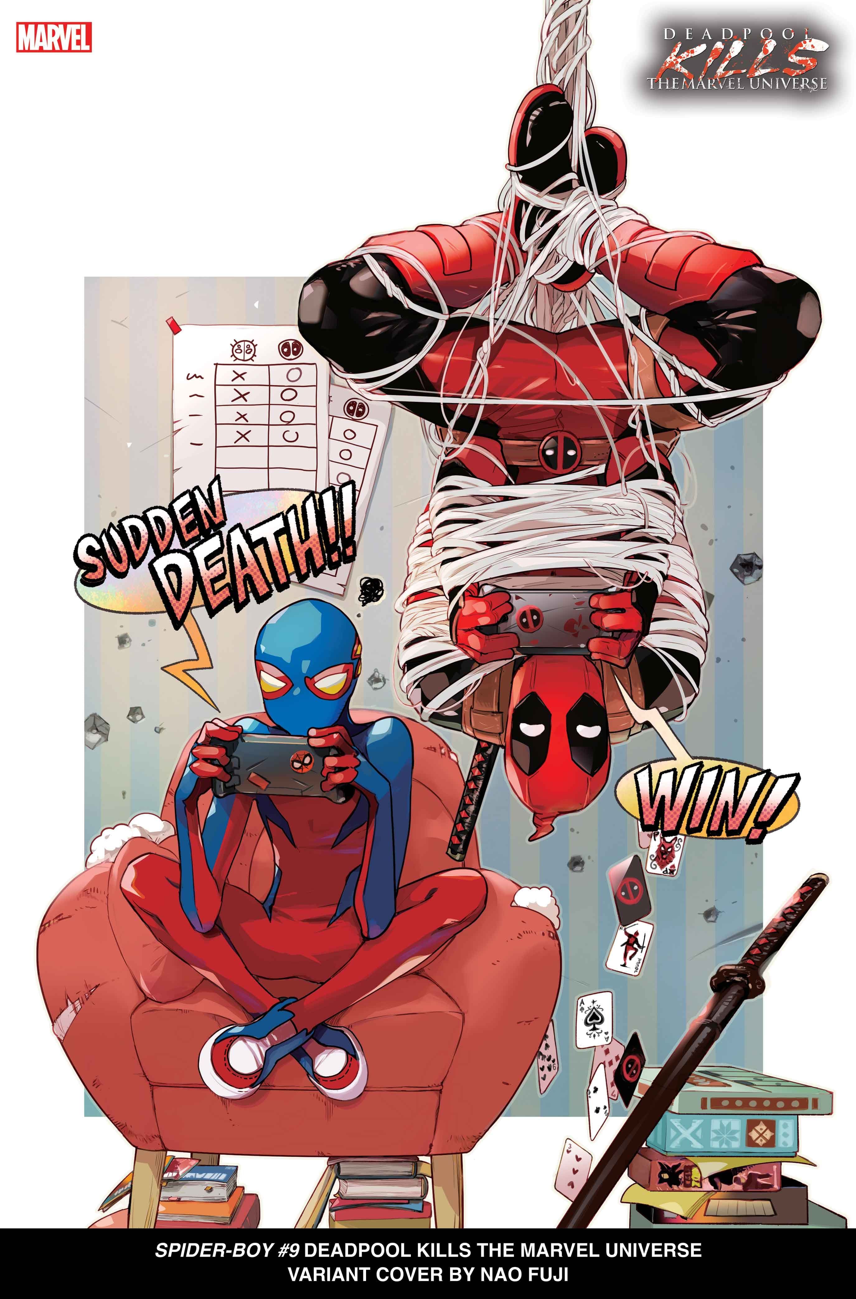 SPIDER-BOY #9 Deadpool Kills the Marvel Universe Variant Cover by Nao Fuji